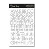 Scenic Route Paper - Alphabet Stickers - Omaha - White, CLEARANCE