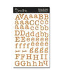 Scenic Route Paper - Alphabet Stickers - Quincy - Orange, CLEARANCE