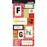 Scenic Route Paper - Stickers - Laurel - Monogram EFGH, CLEARANCE