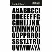 Scenic Route Paper - Stickers - Berkely Alphabet - Black, CLEARANCE