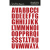 Scenic Route Paper - Stickers - Berkely Alphabet - Red, CLEARANCE