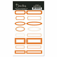 Scenic Route Paper - Cardstock Stickers - Orange Date
