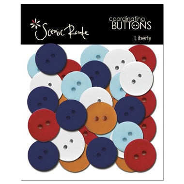 Scenic Route Paper - Liberty Collection - Buttons