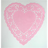 SRM Press Inc. - 6 Inch Pink Heart Doilies