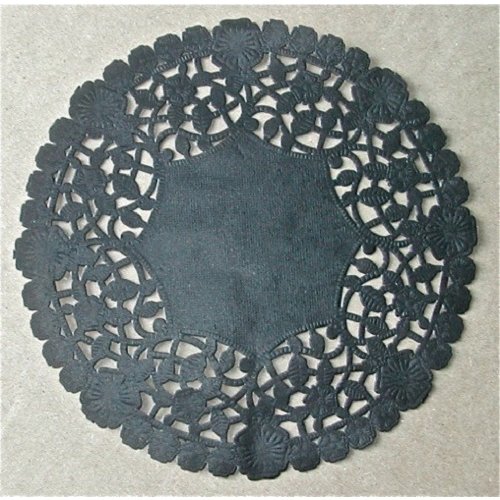 SRM Press - Lancaster Doilies - Black Lace