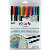 Marvy Uchida - Color In - Le Plume II - Markers - Primary - 12 Pack