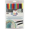 Marvy Uchida - Color In - Le Plume II - Markers - Bright - 12 Pack
