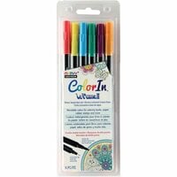 Marvy Uchida - Color In - Le Plume II - Markers - Bold - 6 Pack