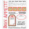 SRM Press Inc. - Cooking Collection - Stickers - Say It with Stickers - Bon Appetit