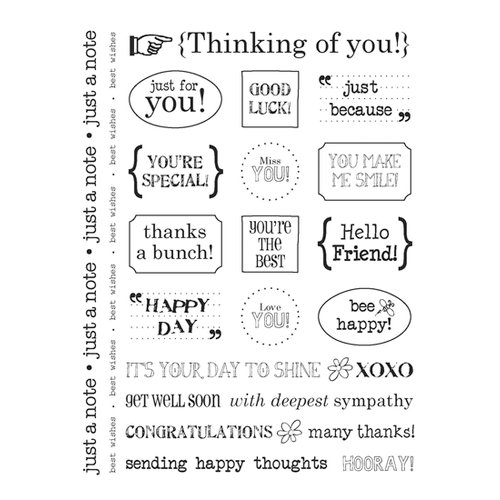 SRM Press Inc. - Card Collection - Stickers - Sentiments - Thinking Of You