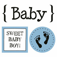 SRM Press Inc. - Card Collection - Stickers - Quick Cards - Baby Boy