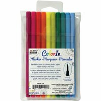 Marvy Uchida - Color In - Markers - Brush Point - Bright - 10 Pack