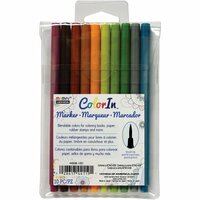 Marvy Uchida - Color In - Markers - Brush Point - Natural - 10 Pack