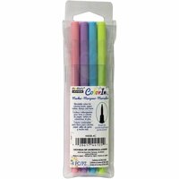 Marvy Uchida - Color In - Markers - Brush Point - Pastel - 4 Pack