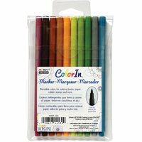 Marvy Uchida - Color In - Markers - Fine Point - Natural - 10 Pack