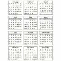SRM Press Inc. - Stickers - Mini Calendar - Standard - 2013