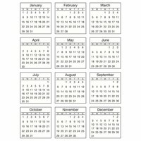 SRM Press - Stickers - Mini Calendar - Standard - 2017