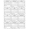 SRM Press - Stickers - Mini Calendar - Decorative - 2017
