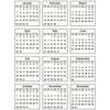 SRM Press - Stickers - Mini Calendar - Standard - 2018