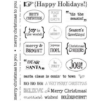 SRM Press Inc. - Card Collection - Stickers - Sentiments - Happy Holidays