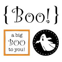 SRM Press Inc. - Card Collection - Halloween - Stickers - Quick Cards - Boo