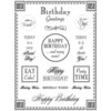 SRM Press Inc. - Card Collection - Stickers - Fancy Sentiments - Birthday