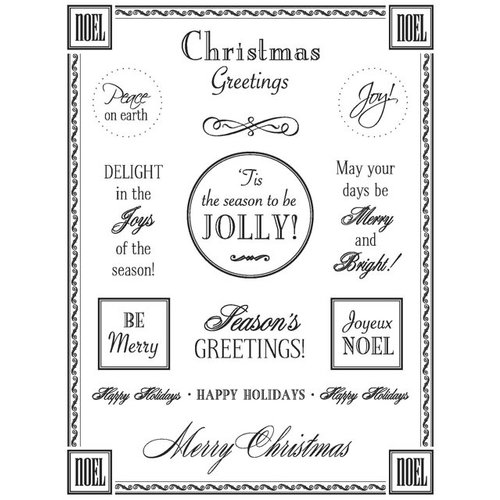SRM Press Inc. - Card Collection - Stickers - Fancy Sentiments - Christmas