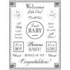 SRM Press Inc. - Card Collection - Stickers - Fancy Sentiments - Baby