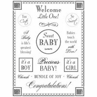 SRM Press Inc. - Card Collection - Stickers - Fancy Sentiments - Baby