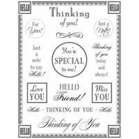 SRM Press Inc. - Card Collection - Stickers - Fancy Sentiments - Thinking of You