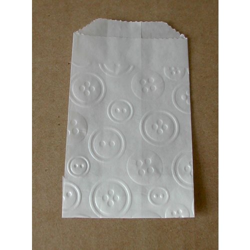 SRM Press Inc. - Embossed Glassine 4.75 x 6.75 Bags - Buttons