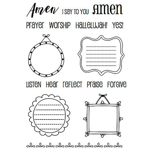 SRM Press - Clear Acrylic Stamps - Amen Frames