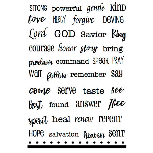 SRM Press - Clear Acrylic Stamps - Scripture Notes