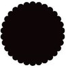 SRM Press Inc. - Punched Pieces - Small Scalloped Circle - Black