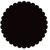 SRM Press Inc. - Punched Pieces - Medium Scalloped Circle - Black