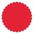 SRM Press Inc. - Punched Pieces - Large Scalloped Circle - Red