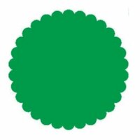 SRM Press Inc. - Punched Pieces - Large Scalloped Circle - Green