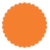 SRM Press Inc. - Punched Pieces - Small Scalloped Circle - Orange