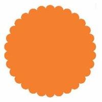SRM Press Inc. - Punched Pieces - Small Scalloped Circle - Orange