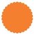 SRM Press Inc. - Punched Pieces - Small Scalloped Circle - Orange