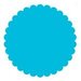 SRM Press Inc. - Punched Pieces - Small Scalloped Circle - Teal