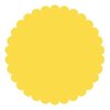 SRM Press Inc. - Punched Pieces - Medium Scalloped Circle - Yellow
