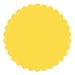 SRM Press Inc. - Punched Pieces - Large Scalloped Circle - Yellow