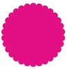 SRM Press Inc. - Punched Pieces - Small Scalloped Circle - Hot Pink
