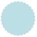 SRM Press Inc. - Punched Pieces - Large Scalloped Circle - Baby Blue