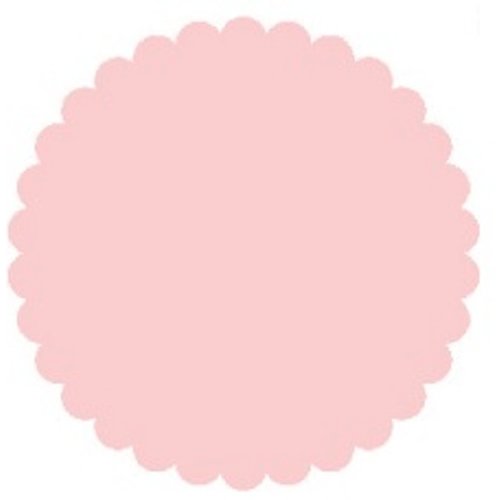 SRM Press Inc. - Punched Pieces - Small Scalloped Circle - Baby Pink