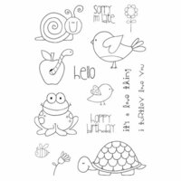 SRM Press - Jane's Doodles Stamp - Garden Friends