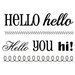 SRM Press - Clear Acrylic Stamps - Big Hello