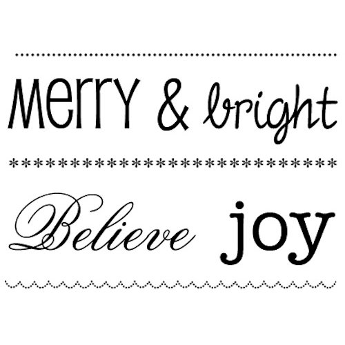 SRM Press - Clear Acrylic Stamps - Big Merry