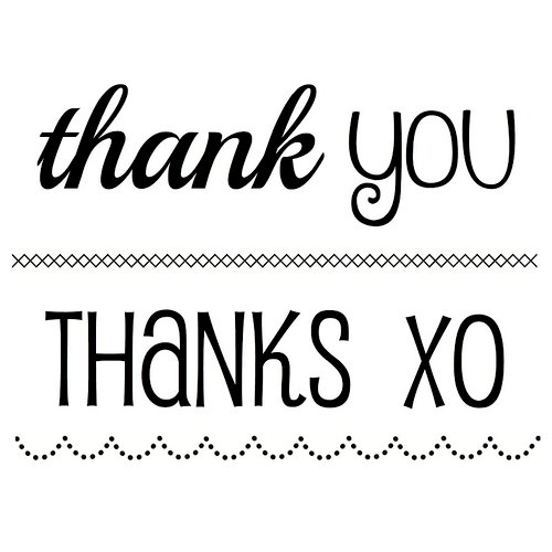 SRM Press - Clear Acrylic Stamps - Big Thank You